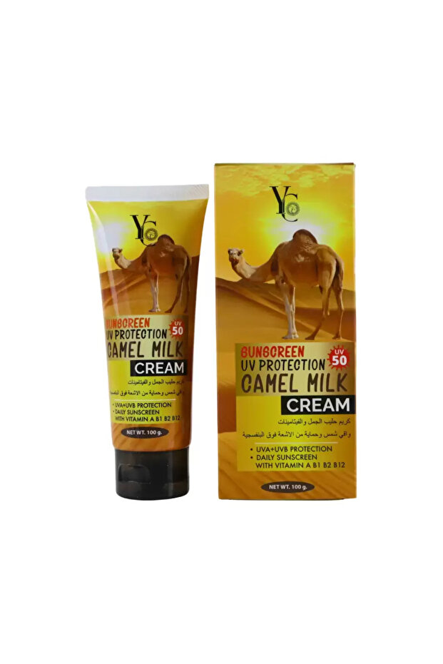 SUNSCREEN UV PROTECTION CAMEL MILK CREAM 100G