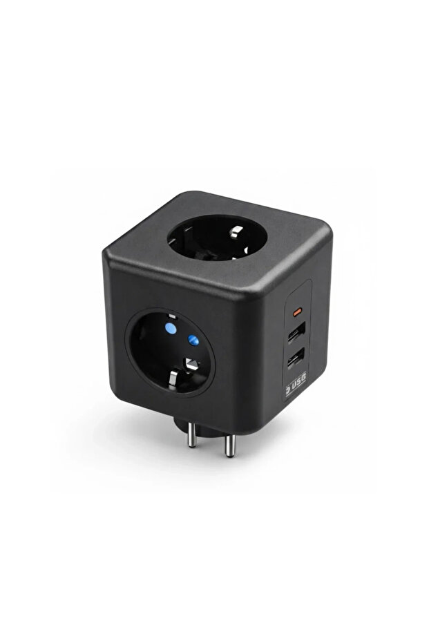 مقبس كهربائي مزود بمنفذ USB مع حماية من التيار الزائد للاستخدام المنزلي والمكتبي - 2