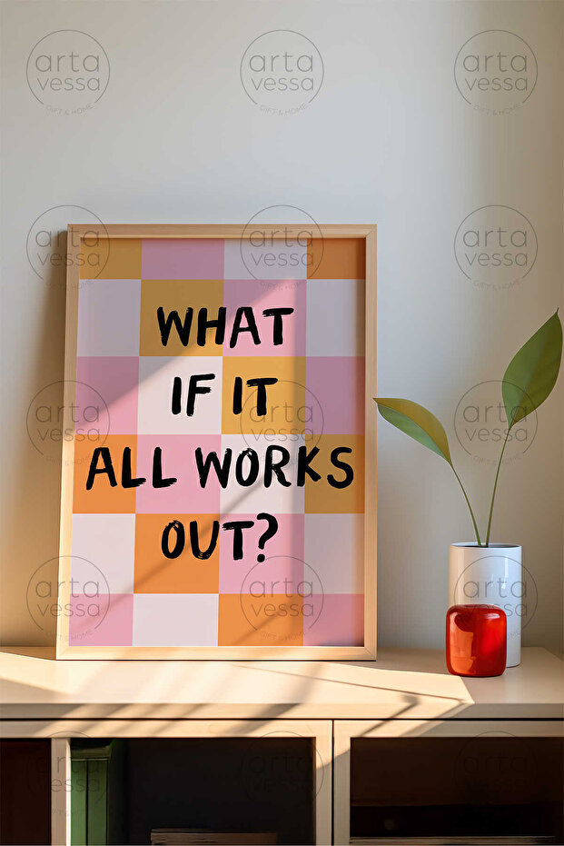 One Piece Raw Color Real Wood Framed Painting - Tekartcrvmdf-35