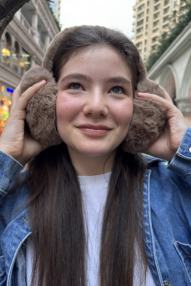 Young Mink Plush Headphones | Unisex Winter Soft Ear Protection