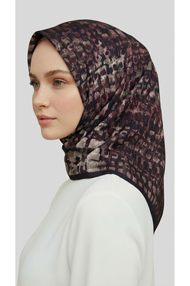 Eșarfă din raion cu model tip pânză - 7