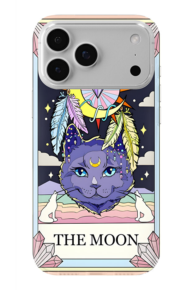 حافظة شفافة مطبوعة بتصميم القمر متوافقة مع هاتف iPhone 17 Pro Max - 1
