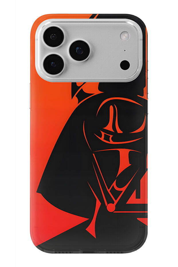 حافظة شفافة مطبوعة بتصميم دارث فيدر متوافقة مع هاتف آيفون 17 برو ماكس - 1