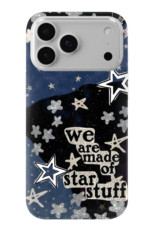 حافظة شفافة مطبوعة بتصميم ستار متوافقة مع آيفون 17 برو ماكس - 1