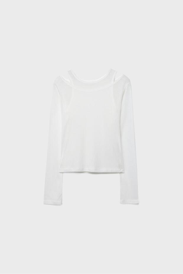 Çift katlı t-shirt - 6