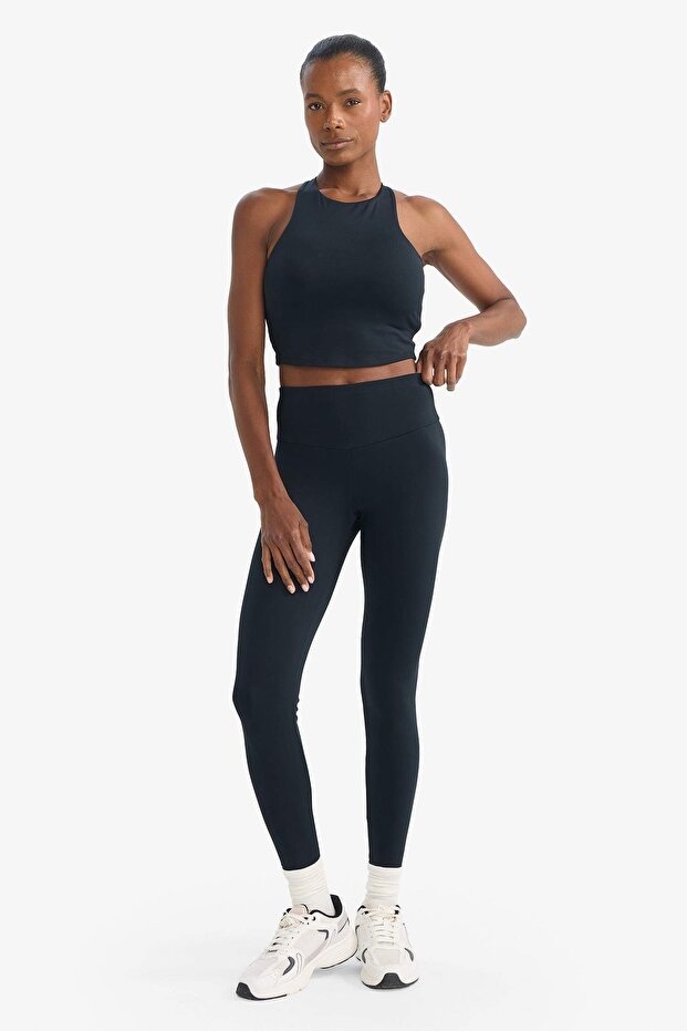 Recovery High Waist Stretch Fabric Basic Sports Leggings B4147Ax24Au