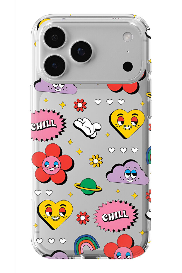 حافظة شفافة مطبوعة بتصميم أنيق متوافقة مع iPhone 17 Pro - 1