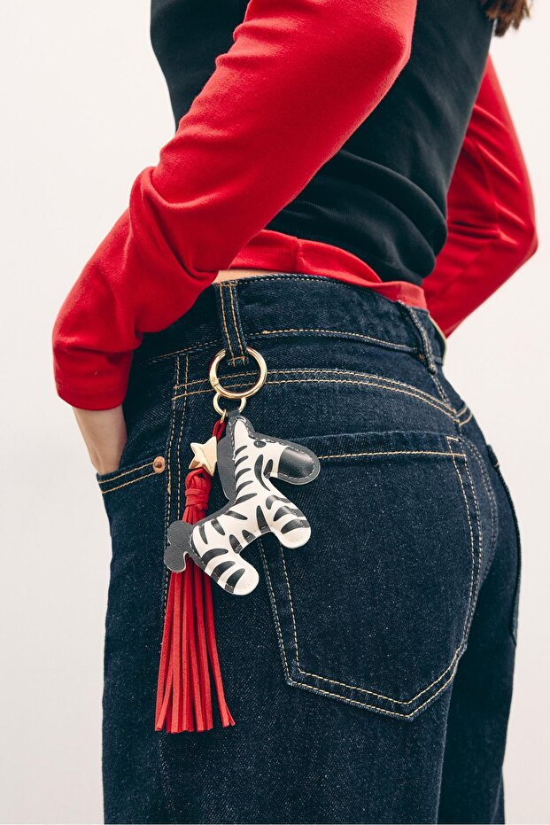 Zebra charm anahtarlık - 2