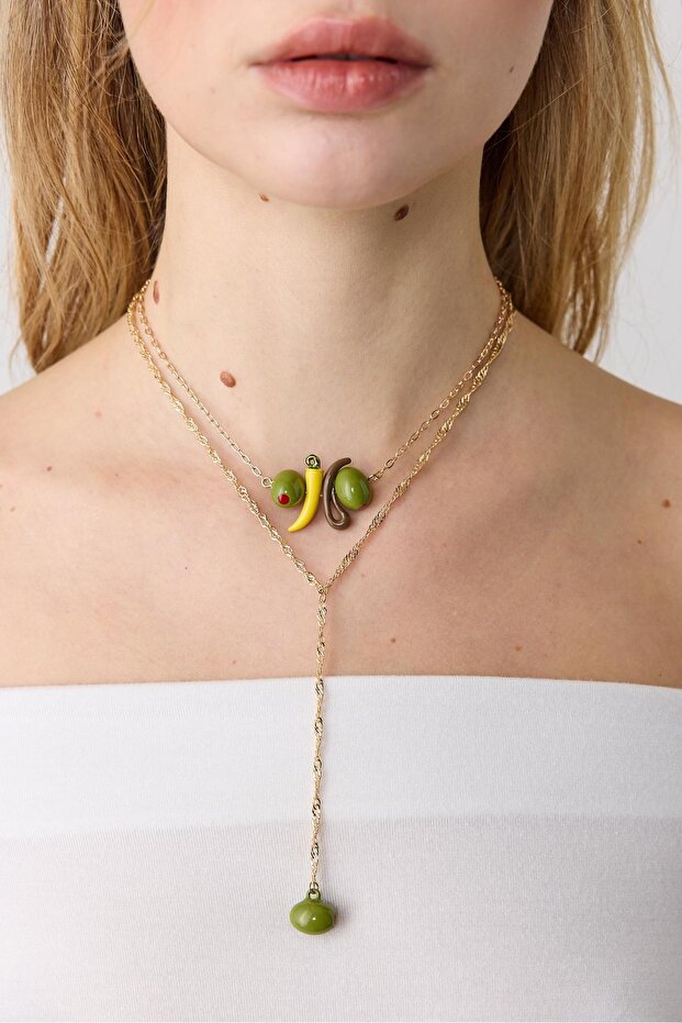 2'li zeytin kolye seti - 2