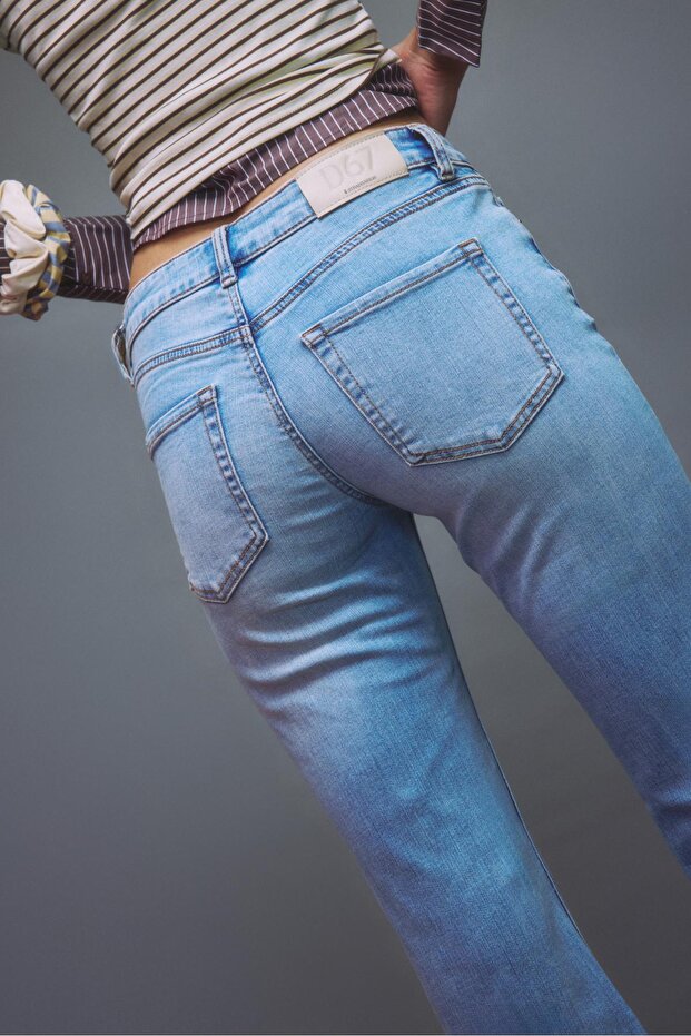 D67 dar kesim bootcut jean - 4