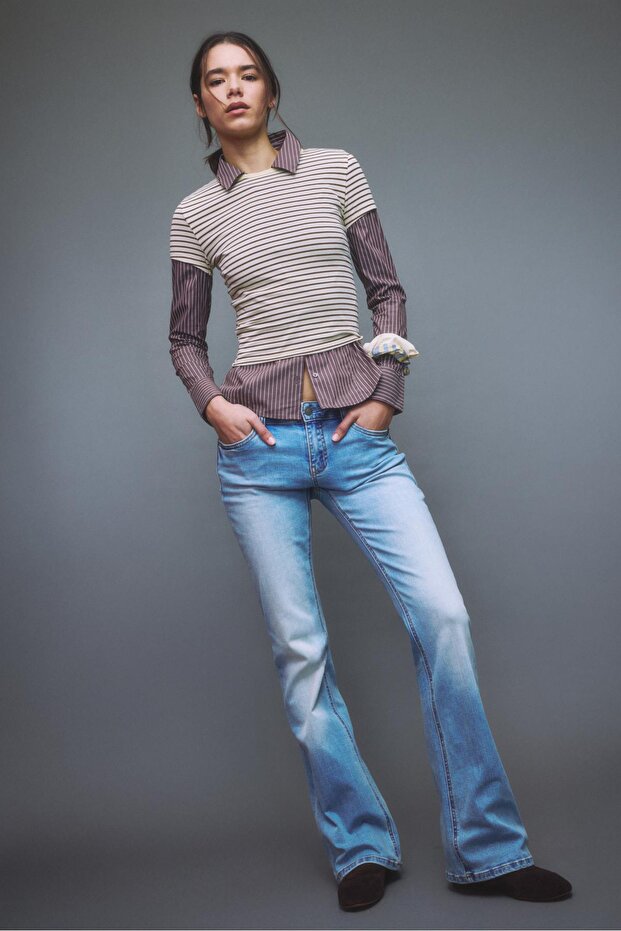 D67 dar kesim bootcut jean - 2