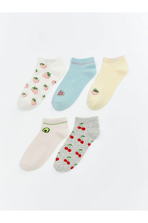 Sparkling Choices Embroidered Women's Booties Socks 5-Piece from Shining Store