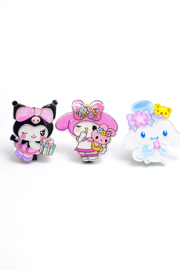 Kuromi Hello Kity Cat Unicorn Figured Children's Buckle Sets