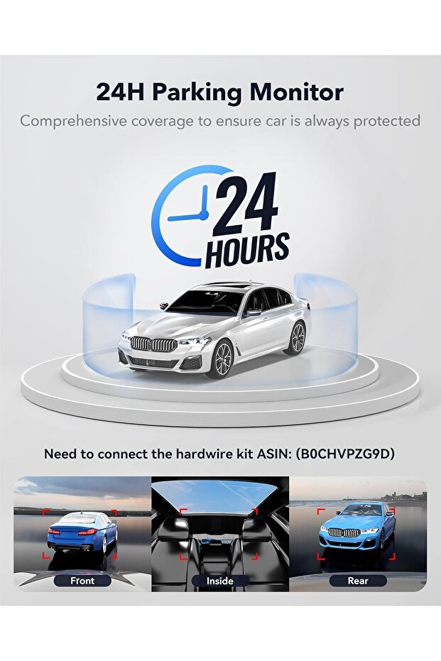 كاميرا F17 4K ثلاثية القنوات للسيارة - 8