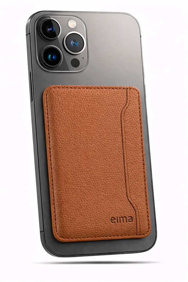 Magsafe Wallet Card Holder with Stand, Pu Leather, Magnetic, Compatible with All Phone Models