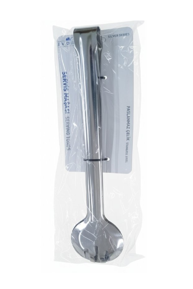 Salad Serving Tongs Round 30 cm Stainless Steel