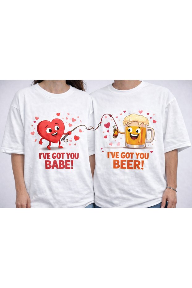Special Valentine's Day Couple Combination T-Shirt (Please Write Your Sizes in the Q&A Section)