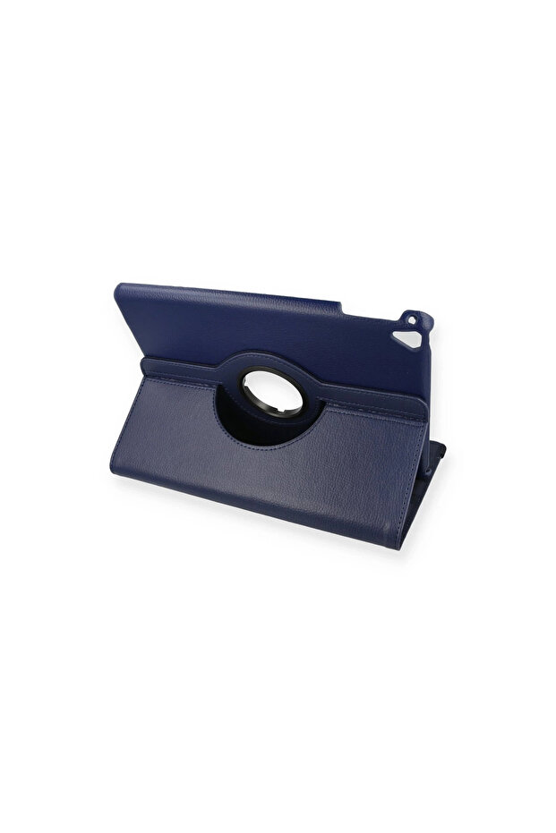 Ipad 9.7 (2018) case 360 tablet leather case - navy blue