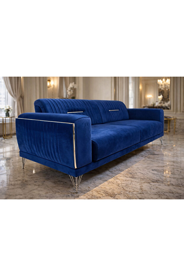 Nirvana Koltuk Üçlüsü Mavi - 2