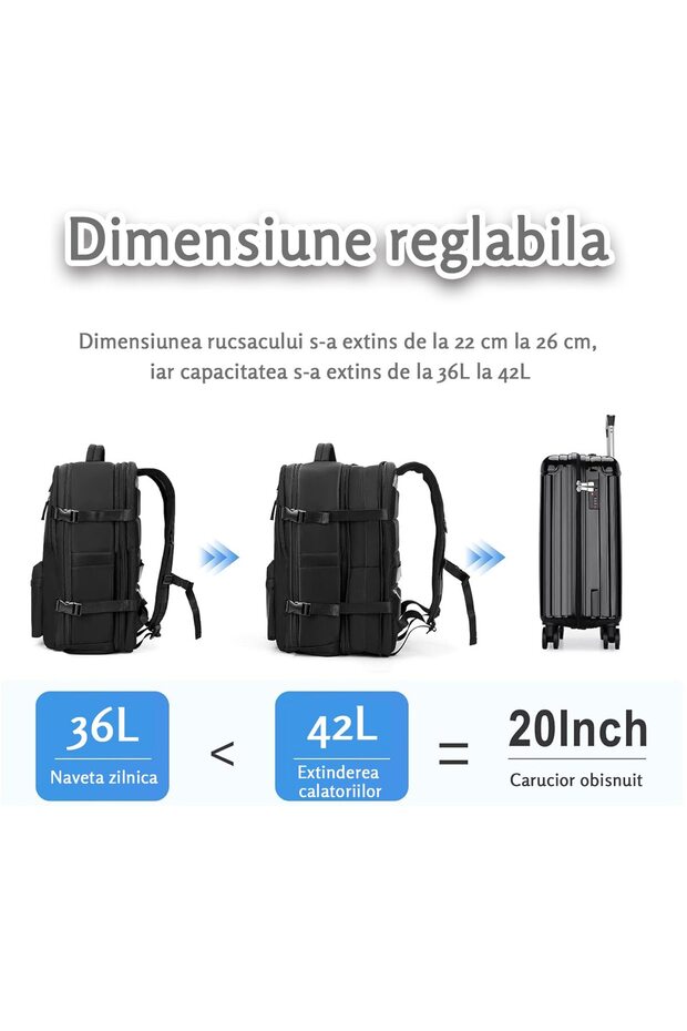 Rucsac de călătorie multifuncțional - 3