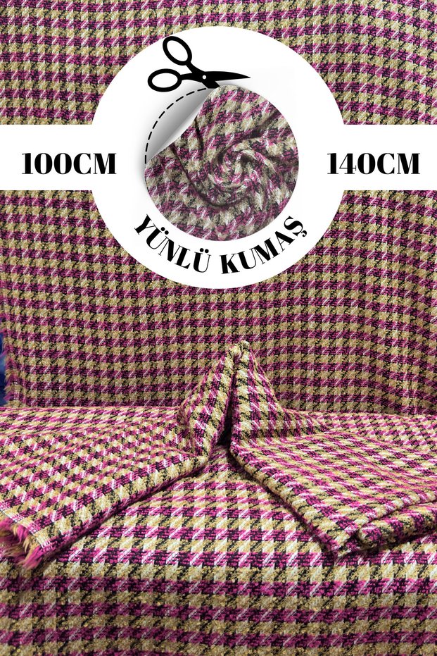 Plaid Fabric - Seasonal Hobby Dressmaking Skirt and Trouser Fabric