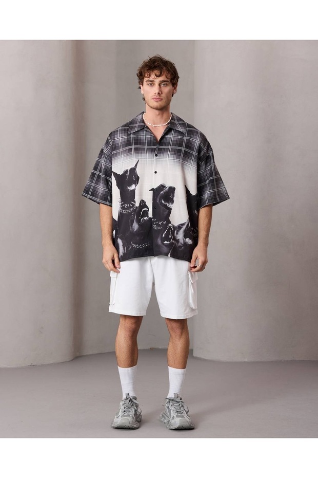 Dogs Oversize Gömlek - 4