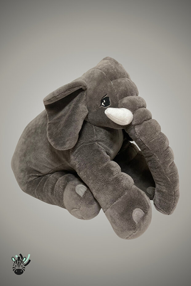 Cute Gray Large Plush Elephant – My Sleeping Companion, Soft Huggable Elephant Toy
