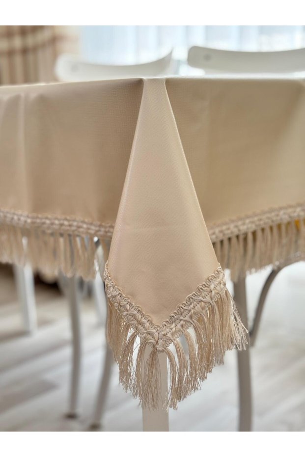 Tablecloth Plastic Ecru Plain Stylish and Simple Design –