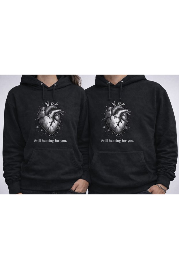 Valentine's Day Printed Hooded Sweatshirt (Product Is a Single Item)