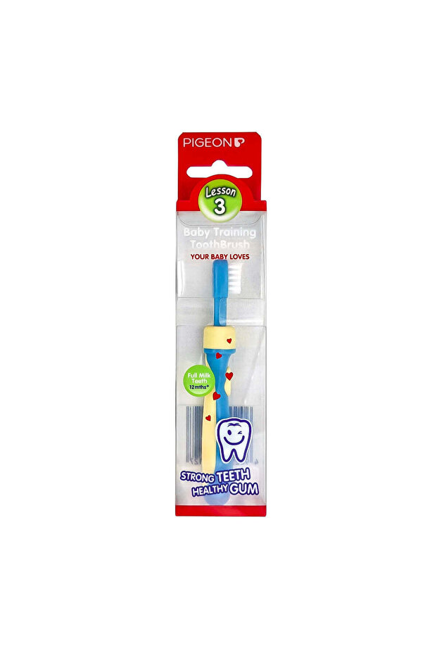 Blue Lesson 3 Baby Training Toothbrush (12-18 Months), 1 Piece