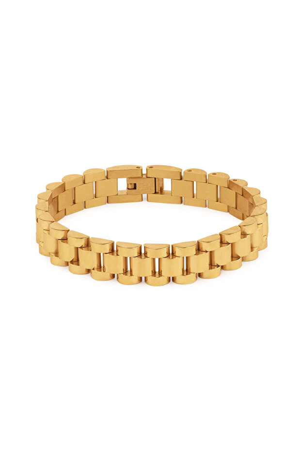 18kt Gold Plated Cuban Chain Bracelet