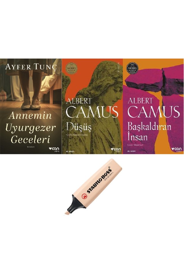 Annemin Uyurgezer Geceleri + Düşüş + Başkaldıran İnsan 3 Kitap Set (KALEM HD)