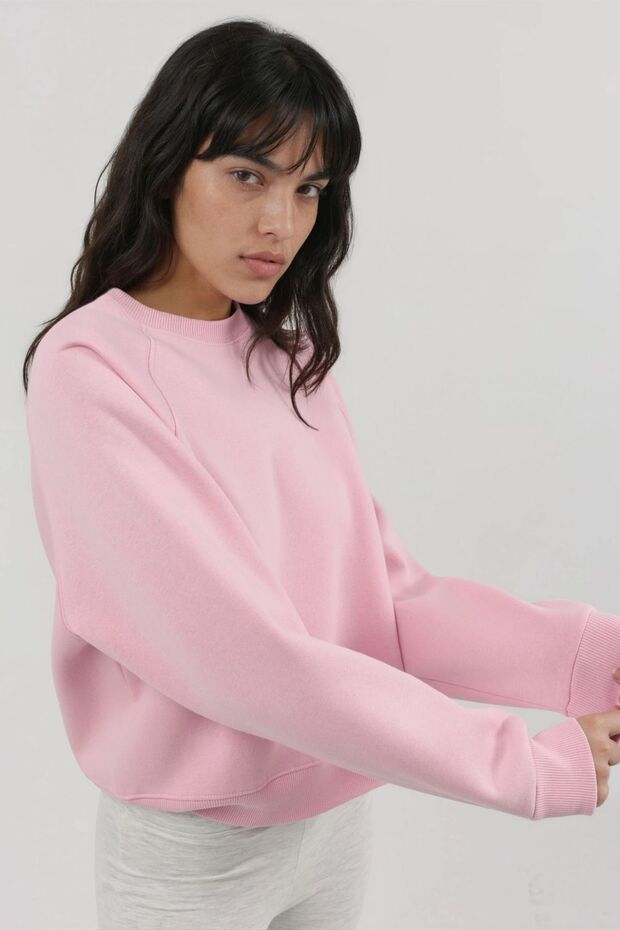 BUSEM Bisiklet Yaka Uzun Kollu Örme Sweatshirt - 3