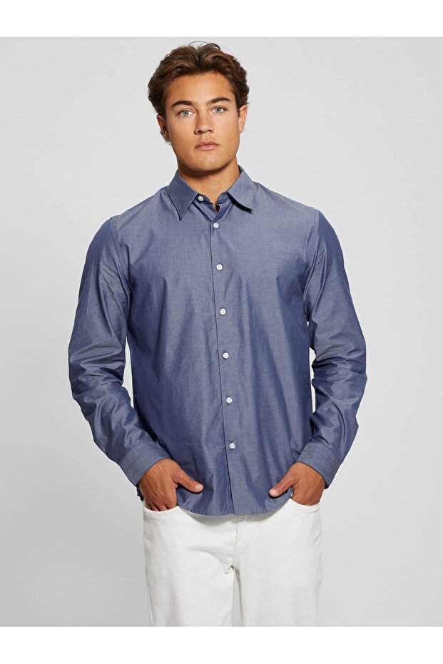 Chambray Erkek Gömlek - 4