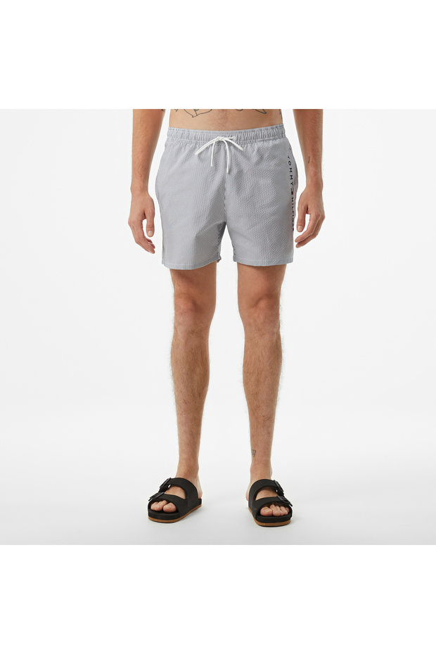 Medium Drawstring Erkek Gri Mayo - 4