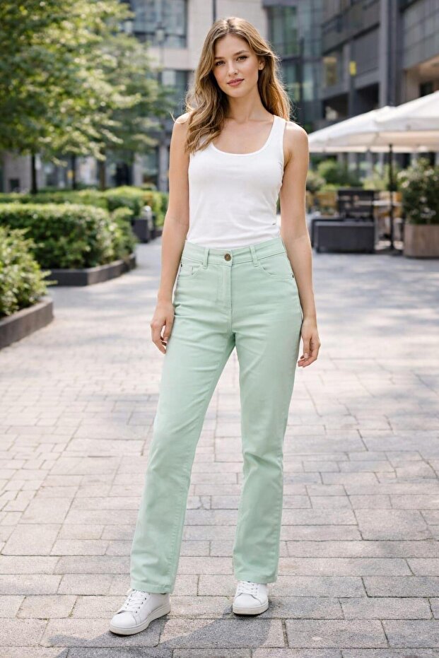 Ceclin 303 5 Pocket Tube Pants with Lycral