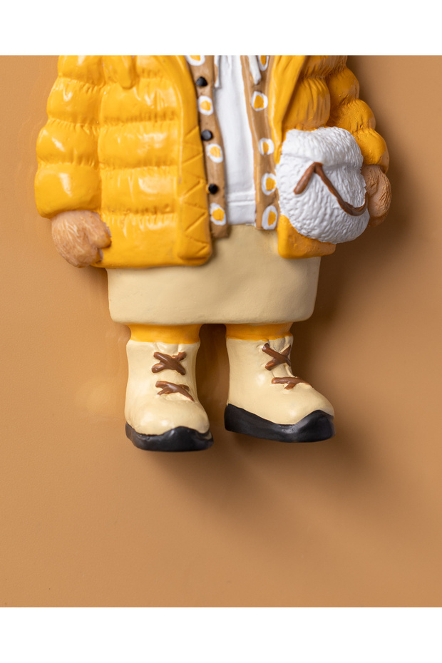 Madelyn Bear Magnet - Sarı - 4x8 cm - 5