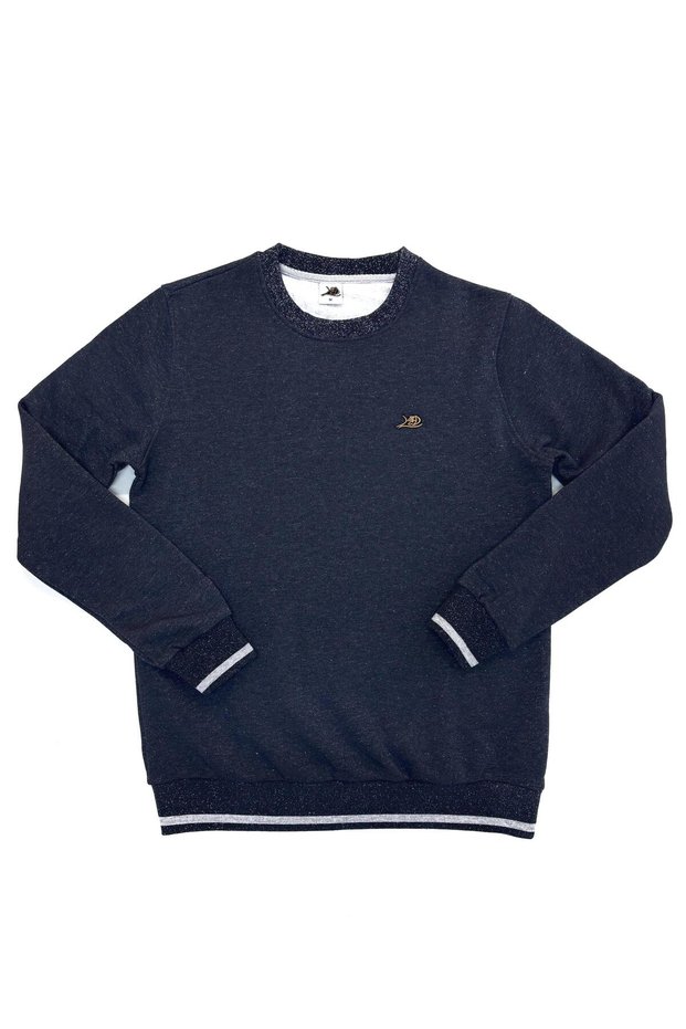 Regular Fit Şardonlu Crew Neck Unisex Sweatshirt