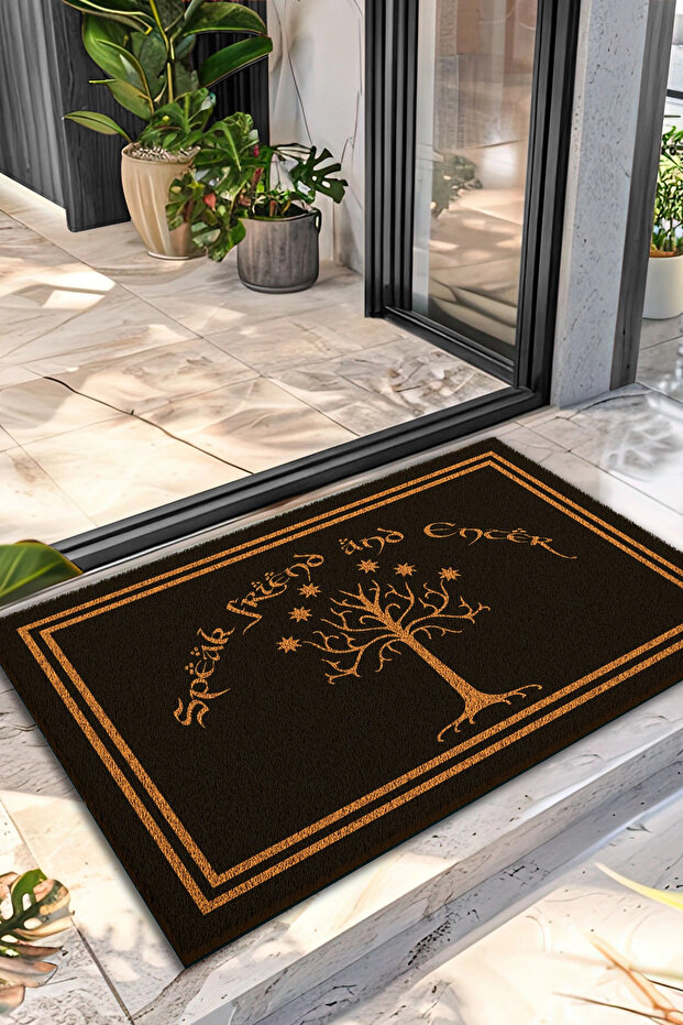 Koko Doormat Lord of the Rings Gondor Tree Patterned Koko Door Mat 40 X 60 cm