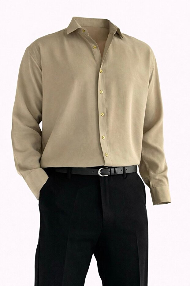 Rahat Kalıp Basic Modal Gömlek - 3