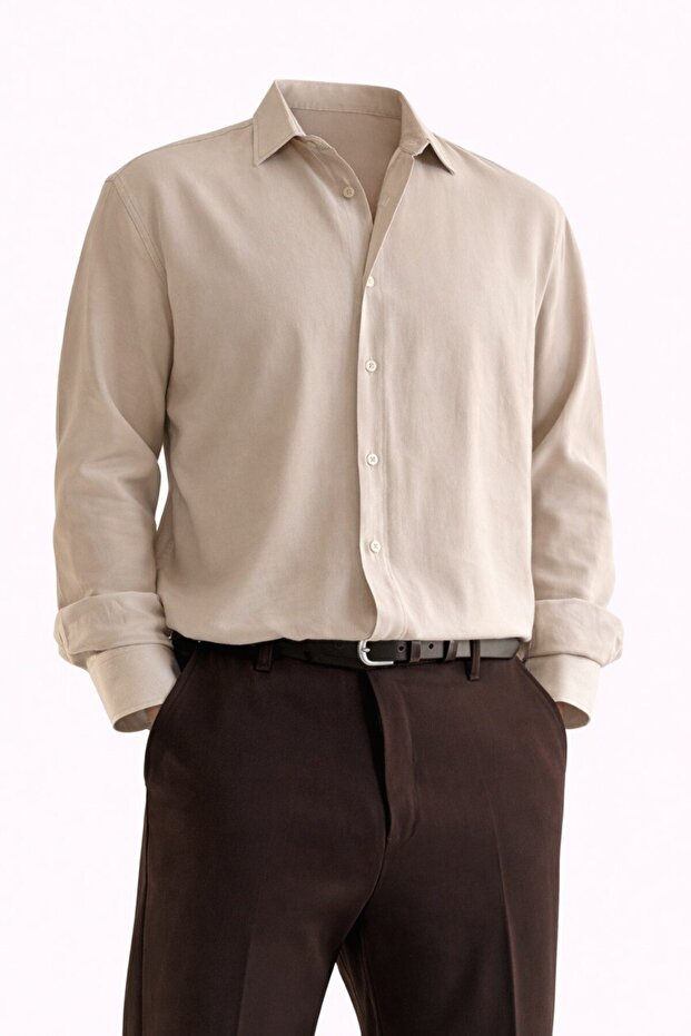 Rahat Kalıp Basic Modal Gömlek - 4