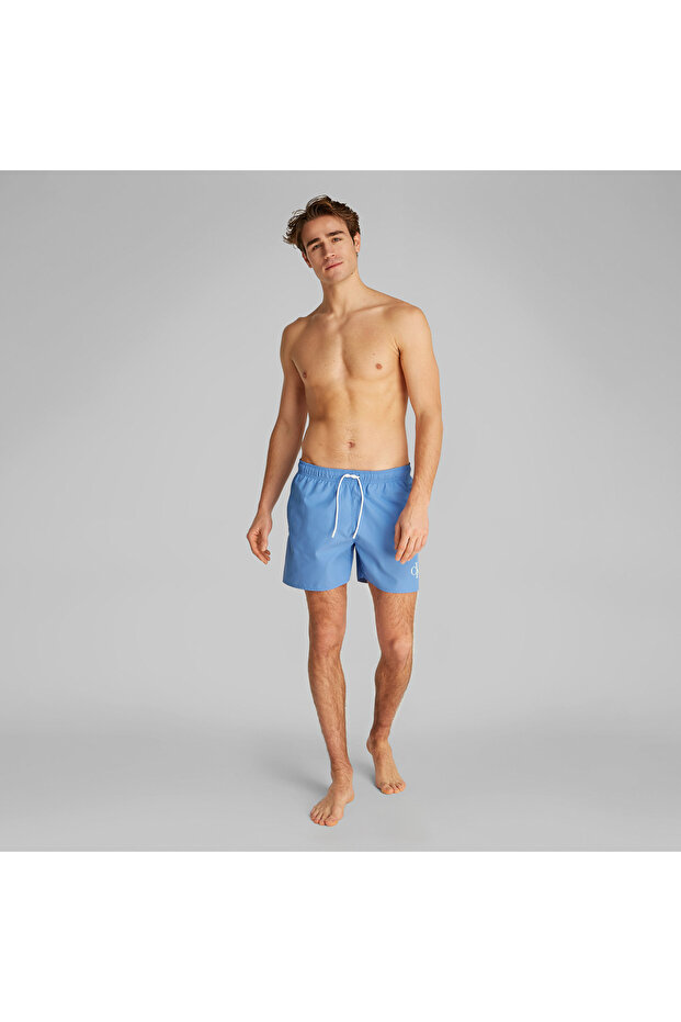 Medium Drawstring Erkek Mavi Mayo - 2