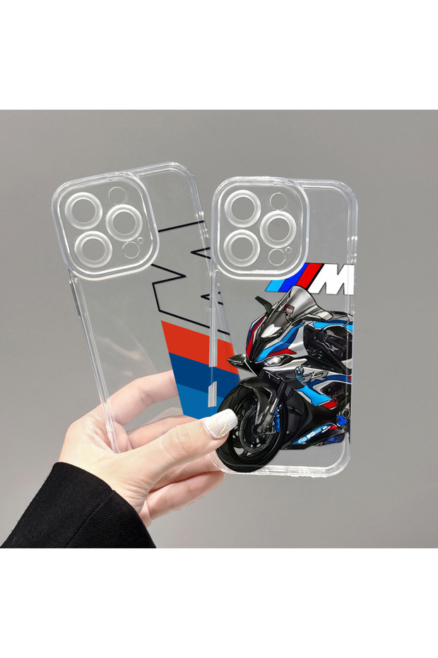 حافظة متوافقة مع هاتف iPhone 8، حافظة هاتف من السيليكون الناعم بنمط BMW مع حماية شفافة للكاميرا - 8