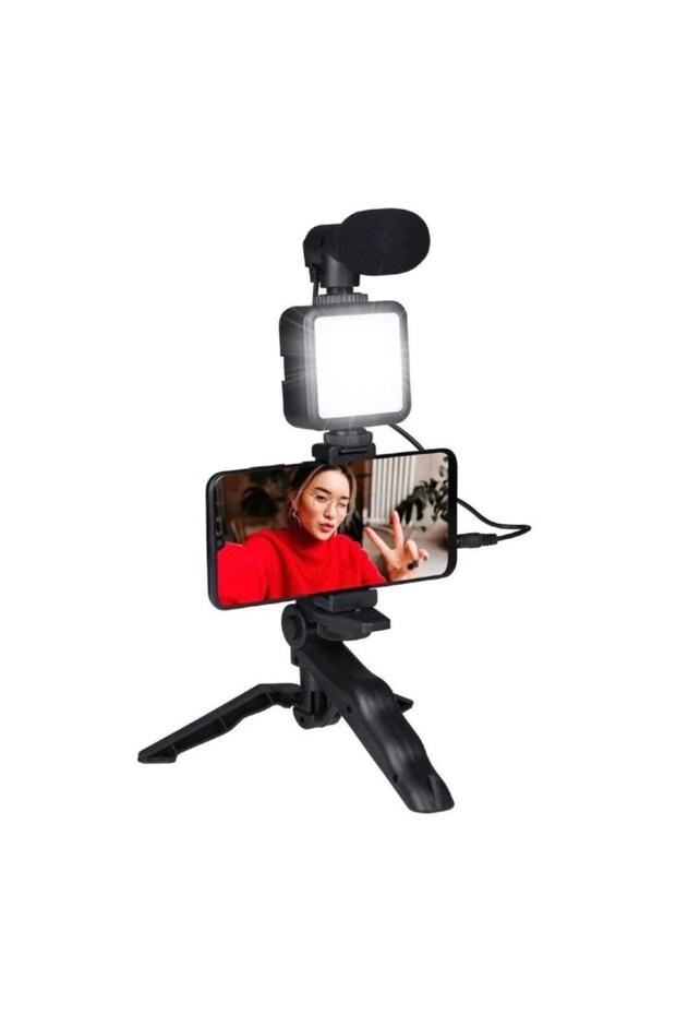 Kit ideal pentru vlogging, trepied universal - 1