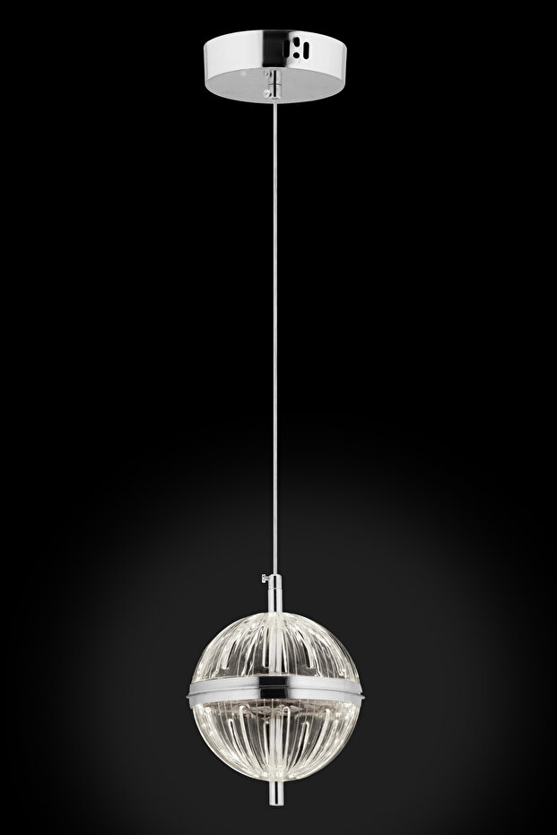 Orbital Tekli Krom Avize - 4