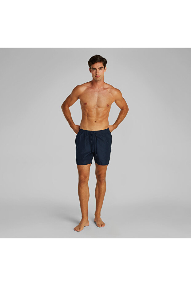 Medium Drawstring Erkek Mavi Mayo - 1