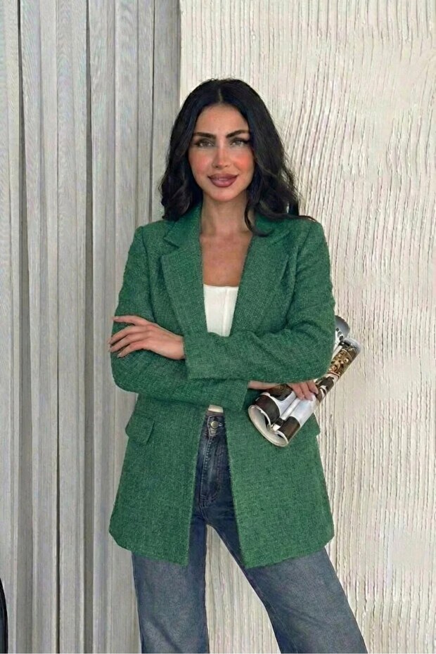 سترة تويد بليزر - 3