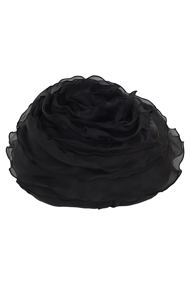 Perna decor ROSE 40cmD negru - 6