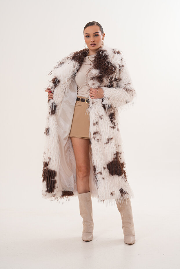 معطف طويل مزين بالشراشيب - 3