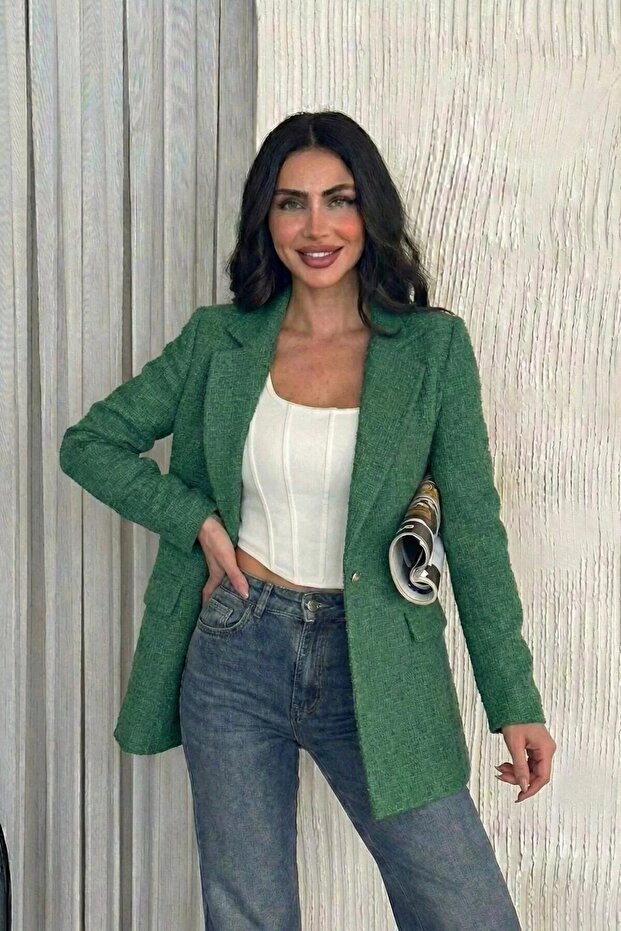 سترة تويد بليزر - 1